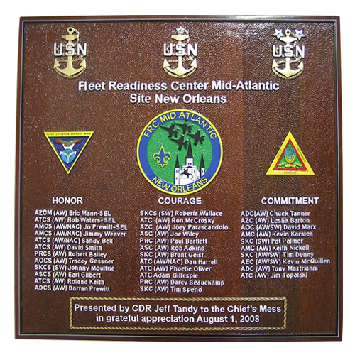 Fleet Readiness Center Mid-Atlantic Deployment Plaque