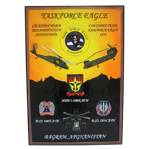 Task Force Eagle Deployment Plaque