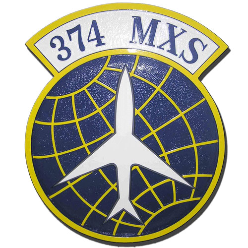 USAF 374th MXS Emblem Plaque