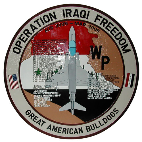 Operation Iraqi Freedom Deployment Plaque