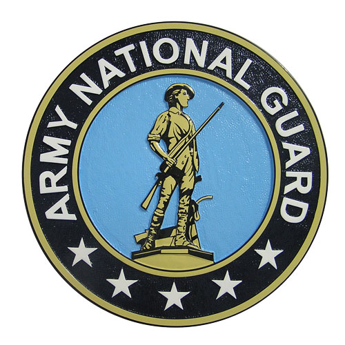 Army National Guard Seal Grey