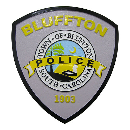 Bluffton Police Patch Plaque