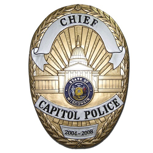 Chief Capitol Police Badge Plaque