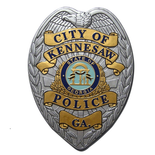 City of Kennesaw GA Police Badge Plaque