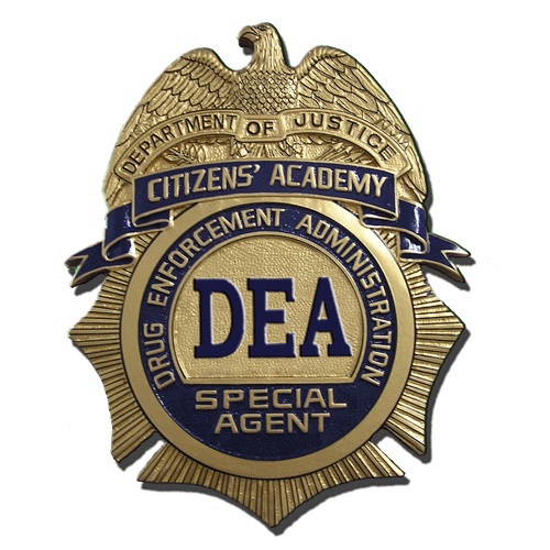 US DEA Citizens' Academy Badge Plaque