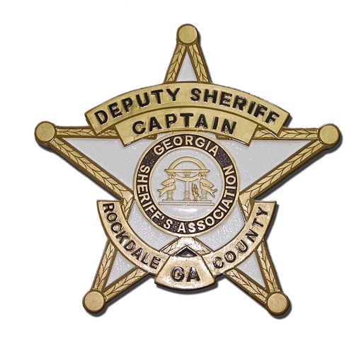 Deputy Sheriff Rockdale GA County Badge Plaque
