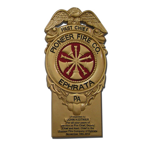 Ephrata Pioneer Fire Co Badge Plaque