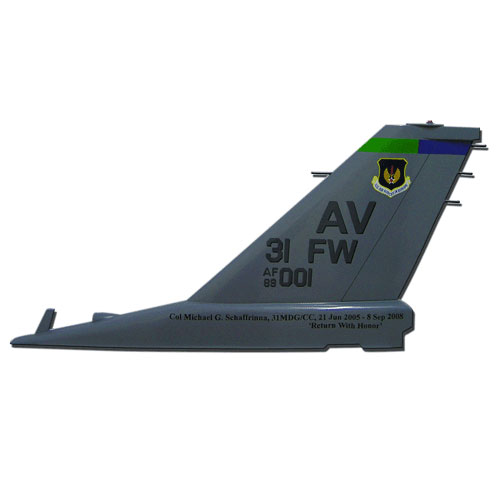 F16 AV 31FW Tail Flash Wall Plaque