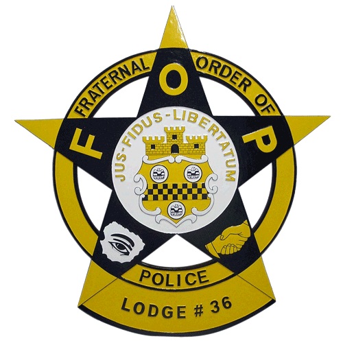 Fraternal Order of Police FOP Badge Plaque Model 1