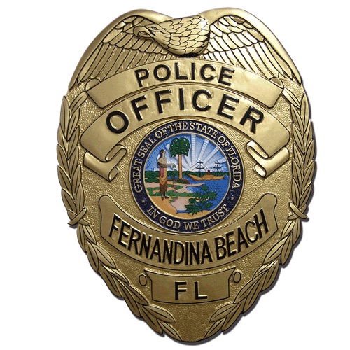 Fernandina FL Police Officer Badge Plaque