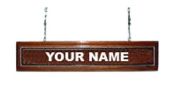 Hanging Nameplate For Wings and Insignia Plaques