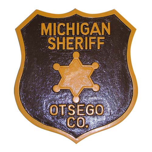 State of Michigan Sheriffs Patch Plaque