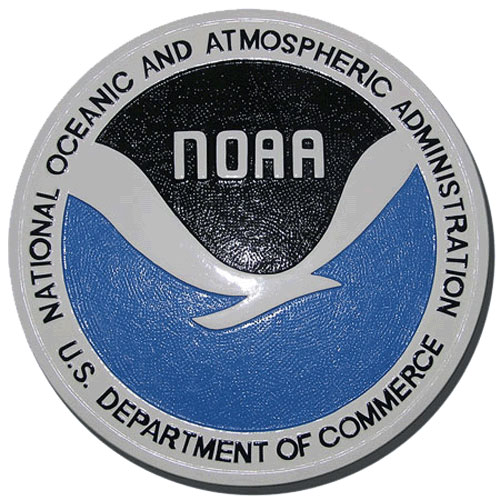 National Oceanic and Atmospheric Administration NOAA Seal Plaque