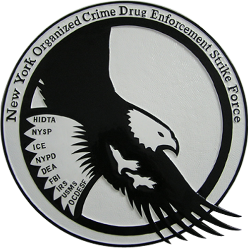 NY Organized Crime Drug Enforcement Strike Force Seal