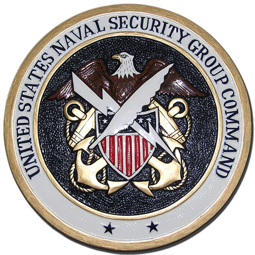 U.S. Naval Security Group Command Seal Plaque