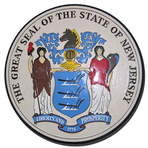 New Jersey State Seal Plaque