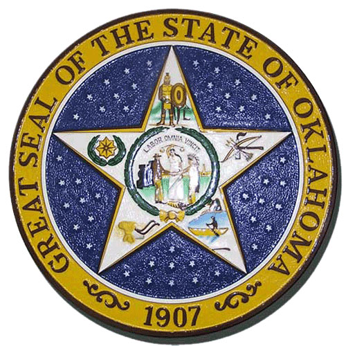 Oklahoma State Seal Plaque