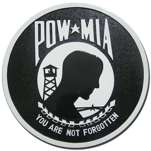 POW - MIA Missing in Action Seal Plaque