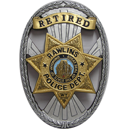 Rawlins Police Department Badge Plaque