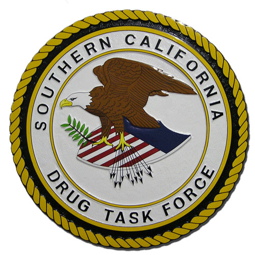 Southern California Drug Task Force SCDTF Seal Plaque