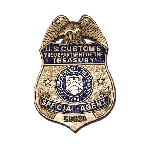 US Customs Treasury Badge Plaque
