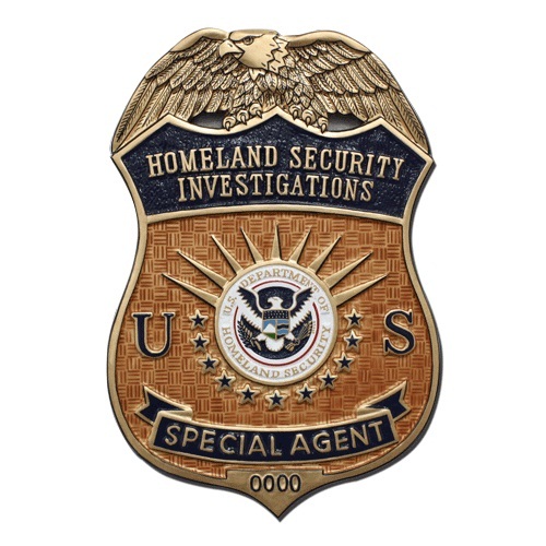US HSI Special Agent Badge Plaque