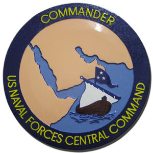 Navcent Address U.S. Navy Central Command (NAVCENT) Seal wooden plaque & podium logo