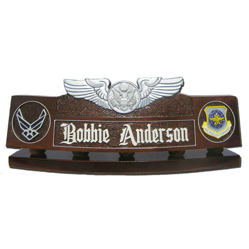 USAF Enlisted Aircrew Badge Desk Nameplate