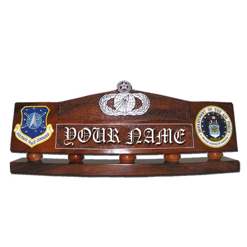 USAF Master Acquisition And Financial Mgmt Badge Desk Nameplate