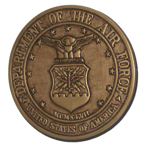 U.S. Air Force Seal Antique Gold